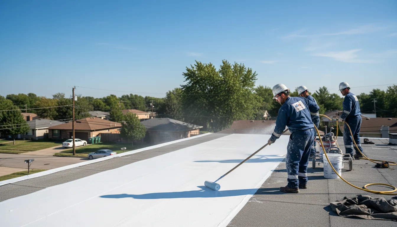 Commercial roof coating in Burgess, VA near me